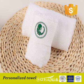 Pure white plain turkish cotton hotel bathroom linen towel set with interesting logo